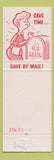 Matchbook Cover - 1st Federal Bank Ambridge PA