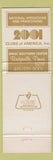 Matchbook Cover - 2001 VIP Bridgeville PA Dance Club