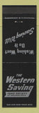 Matchbook Cover - Western Savings Philadelphia PA