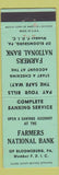 Matchbook Cover - Farmers National Bank Bloomsburg PA