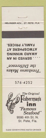 Matchbook Cover - Fisherman's Inn St Petersburg FL