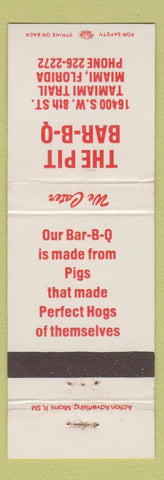 Matchbook Cover - The Pit BBQ Miami FL