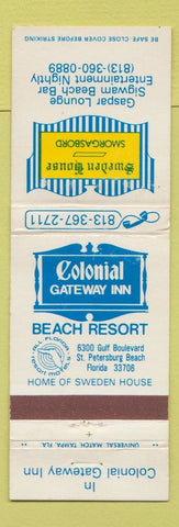 Matchbook Cover - Sweden House Smorgasbord St Petersburg FL