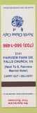 Matchbook Cover - North China Cafe Falls Church VA