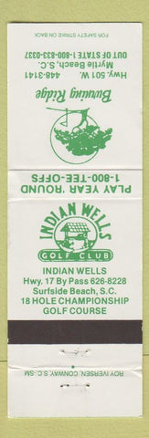 Matchbook Cover - Burning Ridge Myrtle Beach SC