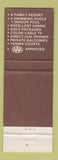 Matchbook Cover - Swamp Fox Motor Inn Myrtle Beach SC