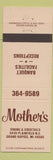 Matchbook Cover - Mother's Restaurant Grand Rapids MI