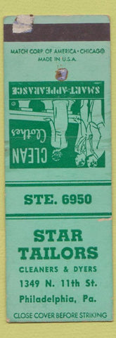 Matchbook Cover - Star Tailors Philadelphia PA WORN SAMPLE