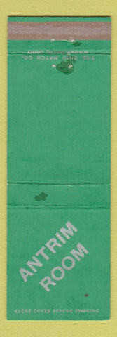 Matchbook Cover - Antrim Room Hotel McLaughlin Greencastle PA WEAR