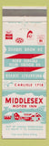 Matchbook Cover - Middlesex Motor Inn PA