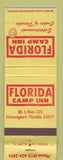 Matchbook Cover - Florida Camp Inn Davenport FL WEAR