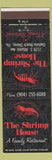 Matchbook Cover - Shrimp House Restaurant Daytona Beach Shores FL