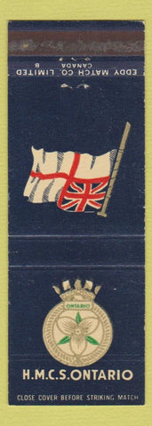 Matchbook Cover - HMCS Onatrio Canadian Military