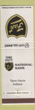 Matchbook Cover - First National Bank Terre Haute IN