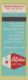 Matchbook Cover - Alpine Motel Revelstoke BC
