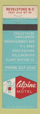 Matchbook Cover - Alpine Motel Revelstoke BC