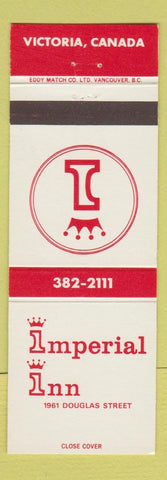 Matchbook Cover - Imperial Inn Victoria BC