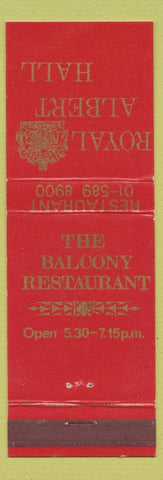 Matchbook Cover - Royal Albert Hotel Restaurant UK?