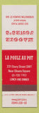 Matchbook Cover - La Poule Au Pot Maggie Jones's London UK England