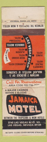 Matchbook Cover - Jamaica Motel Las Vegas NV WORN