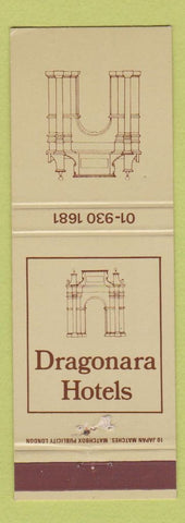 Matchbook Cover - Dragonra Hotels St Julian's Malta