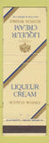 Matchbook Cover - Liqueur Cream Scotch Whisky Liquor New Zealand