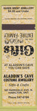 Matchbook Cover - Alladin's Cave Costume Jewelery Hamilton ON