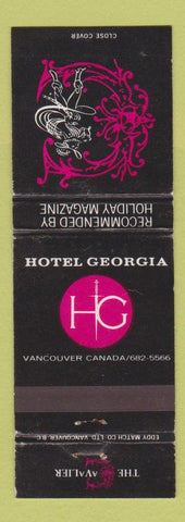 Matchbook Cover - Hotel Georgia Vancouver BC