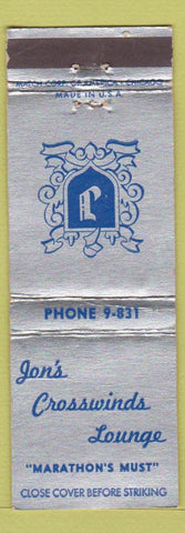 Matchbook Cover - Jon's Crosswinds Lounge Marathon FL? WEAR