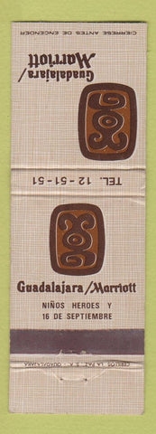 Matchbook Cover - Guadalajara Mexico Marriott Hotel