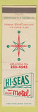 Matchbook Cover - Hi Seas Resort Motel Daytona Beach FL