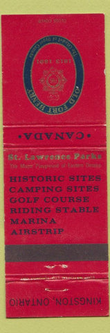 Matchbook Cover - Old Fort Henry Kingston ON