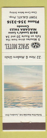 Matchbook Cover - Space Motel Niagara Falls ON