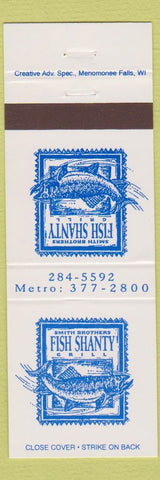 Matchbook Cover - Smith Brothers Fish Shanty Grill Port Washington WI
