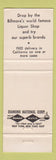Matchbook Cover - Biltmore Hotel Los Angeles CA