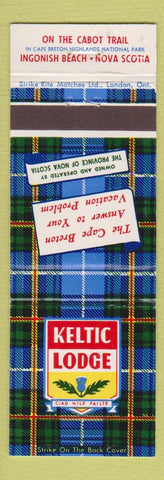 Matchbook Cover - Keltic Lodge Ingonish Beach NS