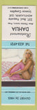 Matchbook Cover - Restaurant Dahlia Mont Laurier QC pinup blue band