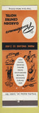 Matchbook Cover - Prudhomme's Centre Hotel St Catharines ON