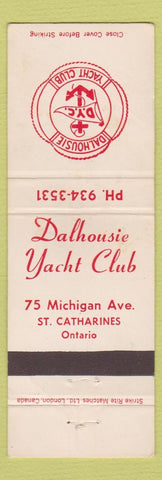 Matchbook Cover - Dalhousie Yacht Club St Catharines ON