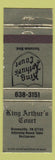 Matchbook Cover - King Arthur's Court Greenville TN restaurant