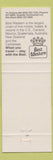 Matchbook Cover - Best Western Forest Motel Restaurant Franklin LA