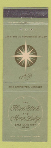 Matchbook Cover - Hotel Utah and Motor Lodge Salt Lake City UT
