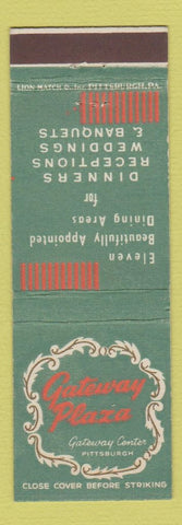 Matchbook Cover - Gateway Plaza Pittsburgh PA
