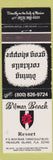Matchbook Cover - Bilmar Beach Resort Treasure Island FL