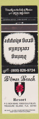 Matchbook Cover - Bilmar Beach Resort Treasure Island FL
