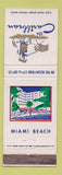 Matchbook Cover - The Caribbean Miami Beach FL WEAR