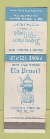 Matchbook Cover - Bavarian Village Restaurant Hollywood CA Beer Stein WEAR