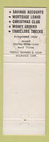 Matchbook Cover - Ambridge Savings Loan PA Aliquippa