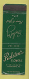 Matchbook Cover - Ralston's Flowers Allentown PA WEAR