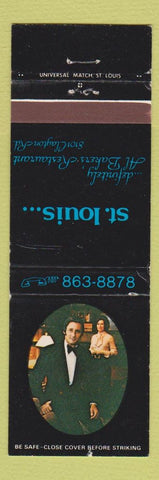 Matchbook Cover - Al Baker's Restaurant St Louis MO WEAR
